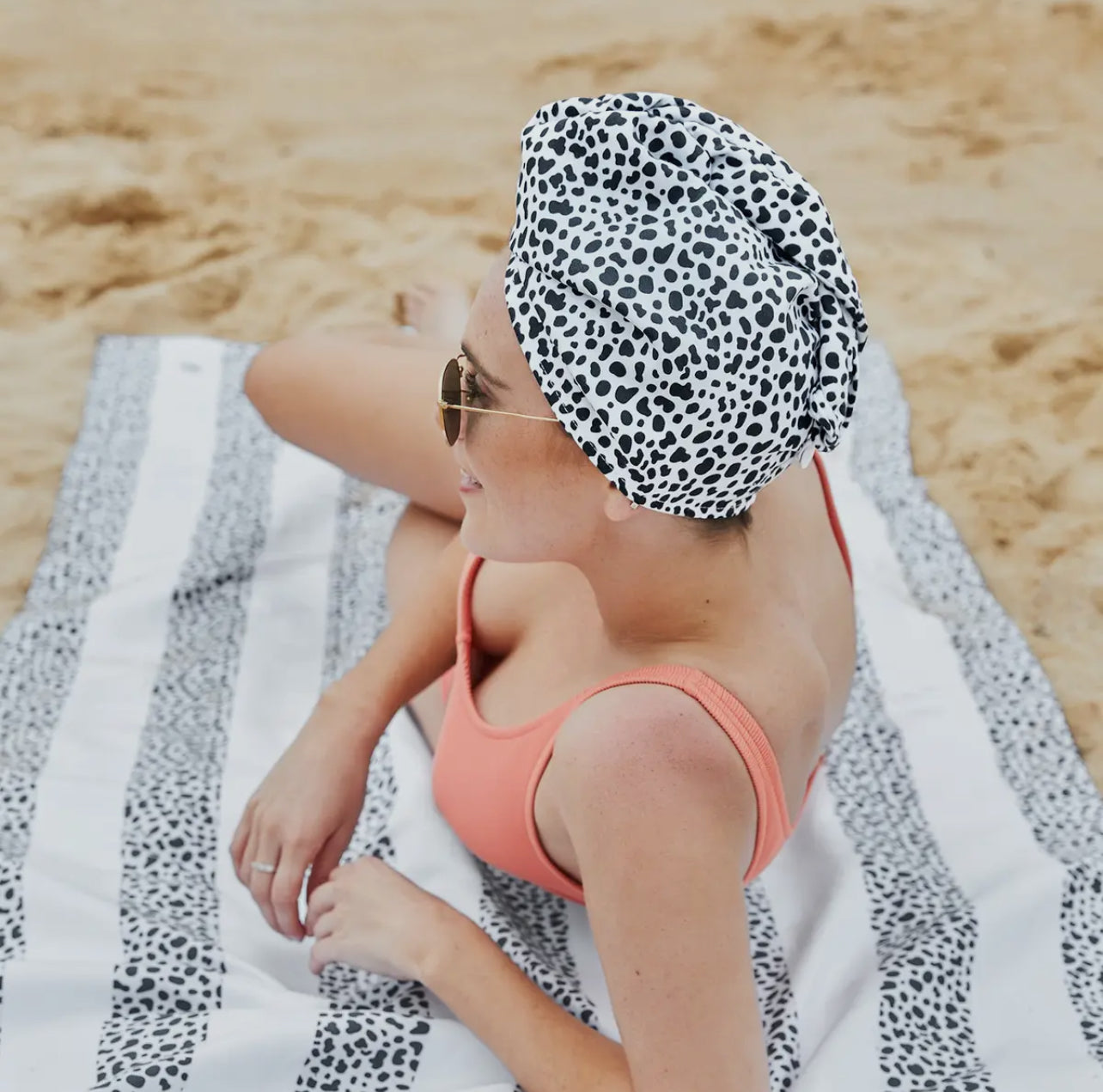 Dock and Bay Hair Wrap Towel [Dalmation]