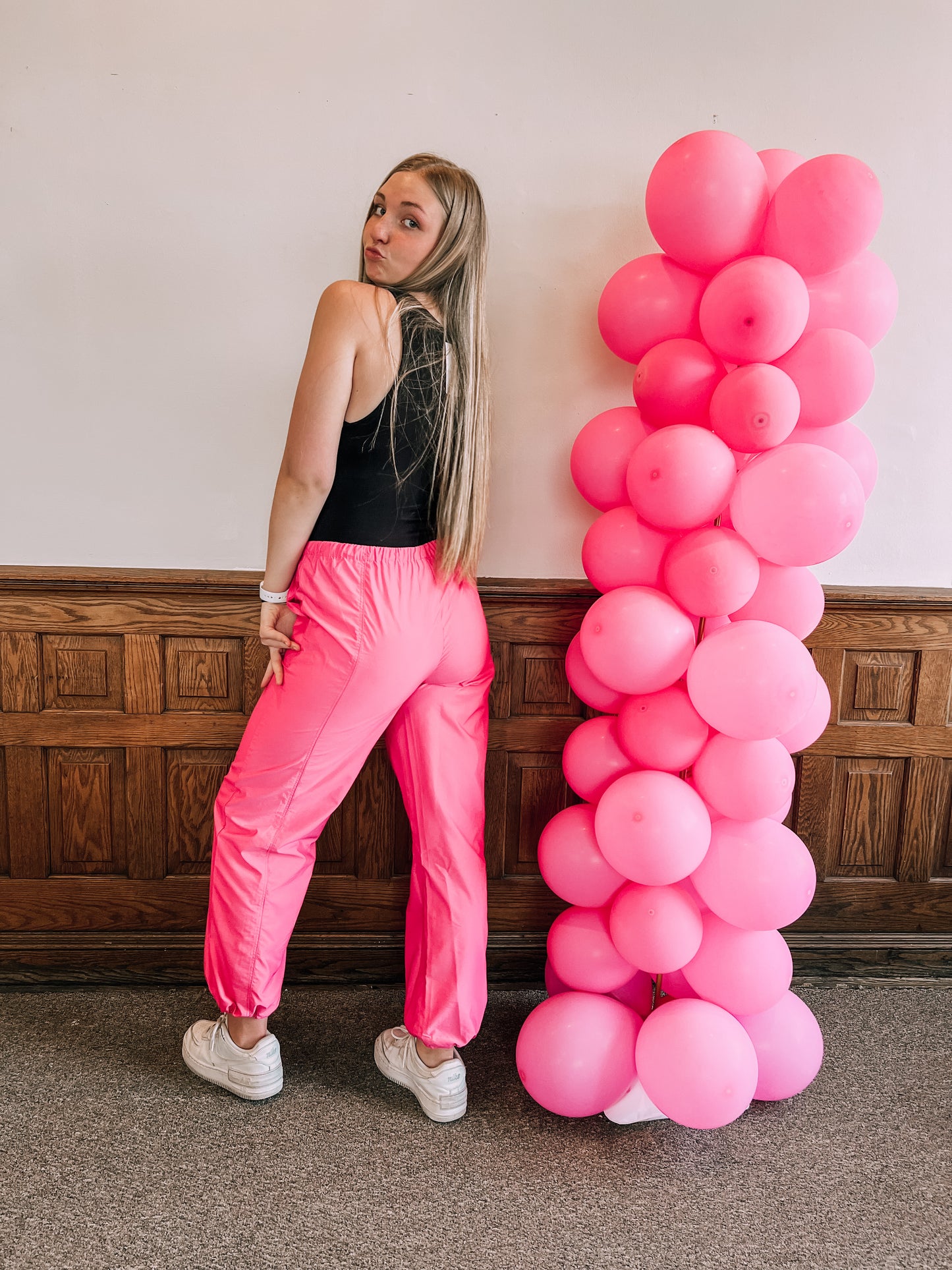 Berry Pink Cargo Pants