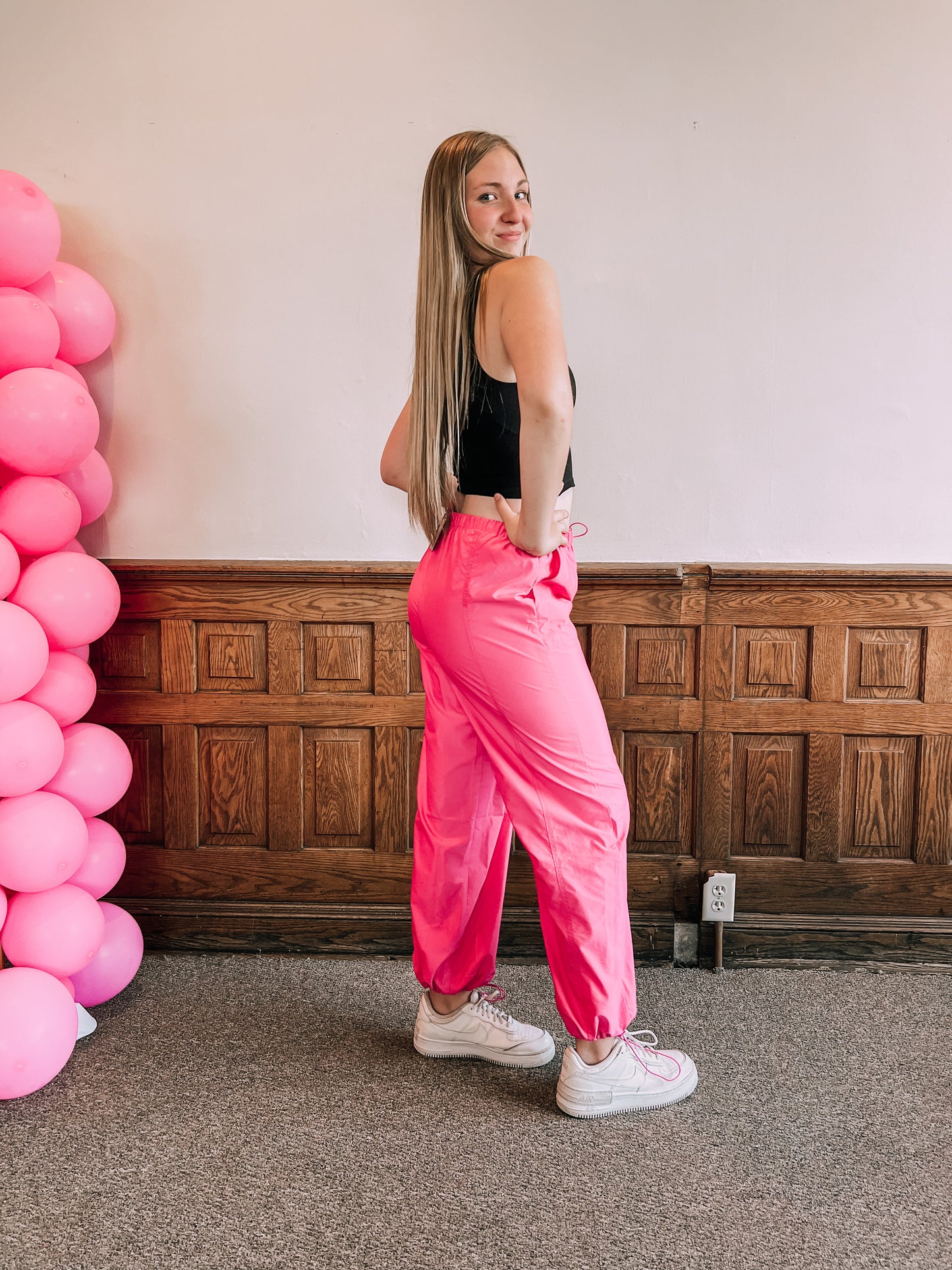 Berry Pink Cargo Pants