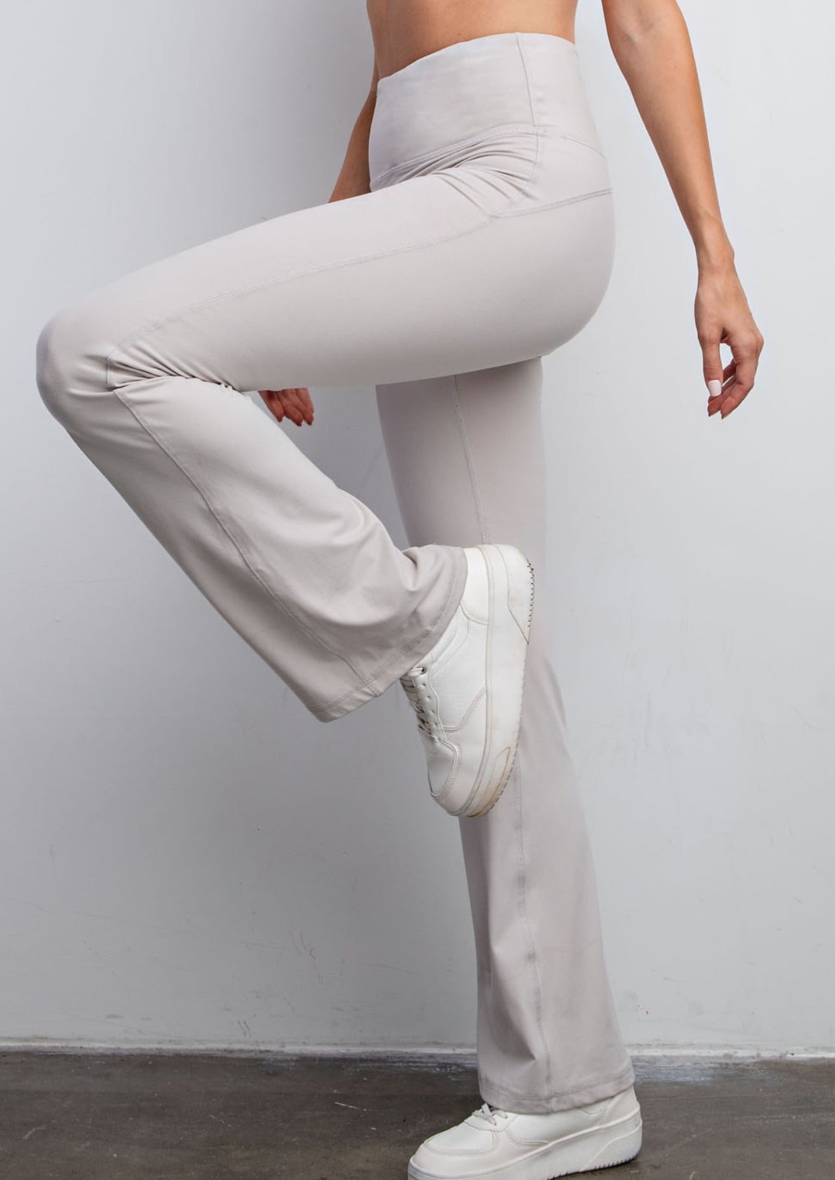 Chrome Flared Yoga Pants